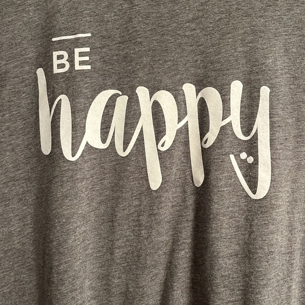 Be Happy T-shirt Women’s Size XL - Picture 2 of 7